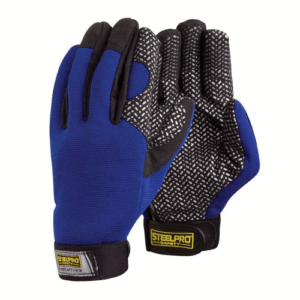 GUANTE STEELPRO ANTIDESLIZANTES AZUL